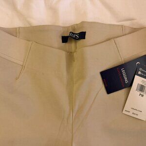 Chaps Petite Super Stretch Leggings Cly Bisq | Size Petite M